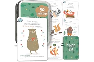 BIROYAL Outdoor Spiel für Kinder - 50 Entdeckerkarten - Draußen Entdecker Spielzeug - Finde Mich Spiel - Gefunden Outdoor Suchspiel - Lernspiel & Geschenk für Junge und Mädchen ab 4, 5, 6, 7, 8 Jahren