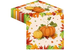 ‎SUPJADE Servietten Herbst Thanksgiving Deko Tischdeko - 40Stück Kürbis Servietten Ahornblätter Servietten Halloween Servietten Thanksgiving Servietten Geburtstag Hochzeit Papierservietten 33X33cm