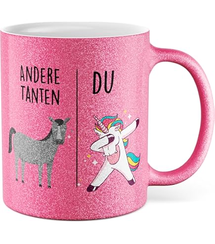 Beste Tante der Welt Geschenk Tasse mit Spruch Kaffeetasse für Coole T - TrendationStore