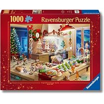Ravensburger The Christmas Library - Puzzle 1000 Pezzi Per Adulti E Ragazzi (12+) - Dimensioni 70x50 Cm