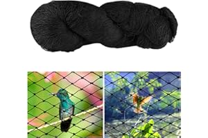 TOPJOWGA Rete Anti Uccelli Nero, 15m X 15m Rete di Voliera, Reti da Giardino Anti-Uccello, Rete di Protezione per Uccelli, Rete Protezione per Laghetto, Reti per Uccelli Rete