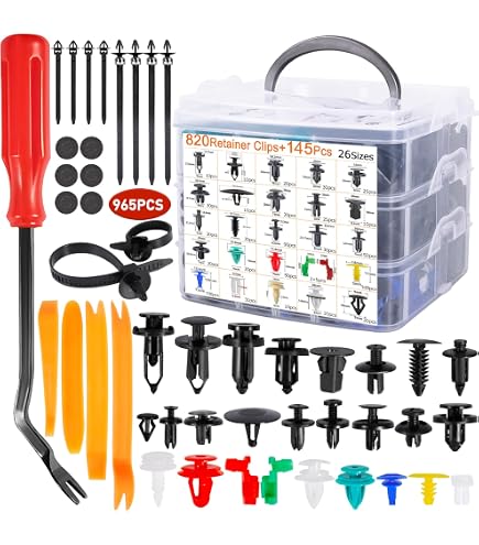 Kit De 80 Pièces Vis Et Clips Pour Voiture - Agrafes U, écrous, Pour Pare-chocs, Portes, Ailes
