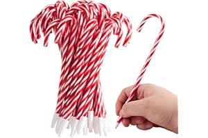 JOYIN 24 Pcs Christmas Candy Cane Ball Point Pens for Kids Gift, Xmas Pen Bulk for Christmas Stocking Stuffers, Teacher Student Gifts Classroom Supplies Carnival Prize Goodie Bag Fillers