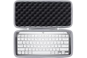 co2CREA Storage Carry Travel Hard Case for Logitech MX Keys Mini Minimalist Wireless Illuminated Keyboard, Case only