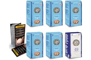 ‎DELICRET THE DELICATE SECRETS OF THE WORLD DELICRET - 1kg SEMOLA + "La Napoletana'' Pizzamehl (12% Eiweiß) von Molino Dallagiovanna Typ 00 - mit Pizza Rezeptguide (5kg + 1kg)