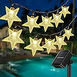ZVO Catena Luminosa Esterno Solare, 50 LED 7M Luci Stringa Stella Energia Solari, 8 Modalità Lucine Fatate Della Decorative I