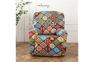 UYEOCO 4/6/8-Pezzi Copripoltrona Relax Reclinabile Universale, Copridivano Poltrona Relax Moderna Fodere Copripoltrona Reclinabile Elasticizzato Lavabile Rimovibile,Copertura per Poltrona Reclinabile ( Color