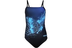 Aquarti Costume Piscina Bambina – Costume Intero Bambina con Bretelle Sottili Regolabili