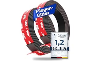 DANJOY® Taśma magnetyczna A+ B samoprzylepna (1 m) I mocny klej – mocny magnes I pasek magnetyczny z bardzo mocnym klejem 3M-VHB I idealna jako moskitiera okienna magnes i wiele innych.