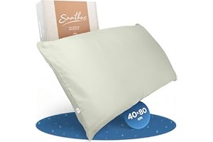 ‎SAMTHUS Samthus Kissenbezug 40x80 Baumwolle Satin - Oeko-Tex Made In Green - Himmlisch weicher Schlaf mit atmungsaktivem Kopfkissenbezug - 1x Kissenhülle - Grün - mit YKK Reißverschluss