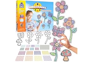 PURPLE LADYBUG SUNGEMMERS Sonnenfänger Mosaik Bastelset Kinder ab 6 Jahre - Ostergeschenke Kinder - Geschenk Mädchen 5 6 7 8 9 10 11 12 Jahre - Basteln Mädchen 8 Jahre - DIY Spielzeug Mädchen Geschenke