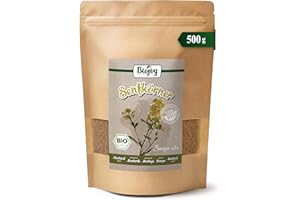 Biojoy Graines de moutarde jaune BIO (500 g), séchées et entières (Sinapis alba)