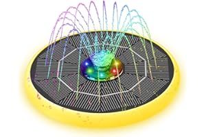 ‎EVERFAREL everfarel LED-Solarbrunnen Solarteichpumpe, mit Solar schwimmende Brunnenpumpen, passend für Gartenteich oder Brunnenteich Vogelbad Fischbecken
