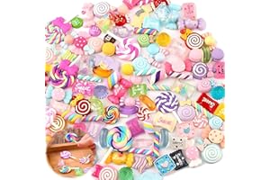 Innovess DIY Charms Candy Set 30Pcs, Simulate Candy Resin Charms Set for Decorating Mobile Phone, DIY Scrapbooking Crafts