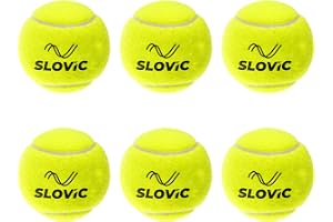 SLOVIC Cricket Balls for Home [Pack of 6] | Practice Tennis Ball Cricket | Lightweight & High-Bounce Rubber Cricket Balls | Ideal for Street Matches, Indoor & Outdoor Cricket, Green