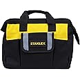 STANLEY STST512114 12'' Multipurpose Tools Storage Nylon Water Proof Open Mouth Bag, 1 Year Warranty, YELLOW & BLACK