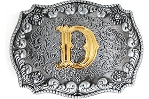 Bai You Mei Western Style Cowboy Alphabet Initial Letter Large Belt Buckles For Men