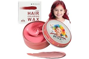 HUMSUBY Rot Temporäre Haarfarbe für Kinder, Red Instant Haartönung Dye, Frauen Männer Rote Color Frisur Pomade, Mädchen Styling Haare Färben Cream, DIY Haar Wachs Mud für Party Cosplay Halloween