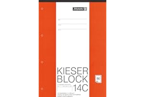TEXTIMO Kieserblock 14C "BRUNNEN" 50 Blatt / Unliniert - DinA4 / 80 g