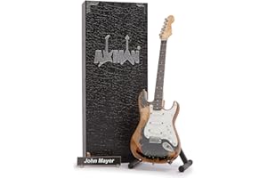 AXMAN John Mayer Negro 1 - Réplica de guitarra miniatura