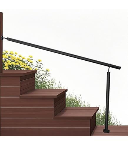 100cm Handrail Stair Rail Grab Balustrade Metal Staircase Banister Bar - View #10