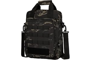 ZHIERNA Taktische Aktentasche Umhangetasche Schultertasche Kleine Herrentasche Kuriertasche, Heavy Duty MOLLE Handtasche für Arbeit, Reisen, Camping, Wandern