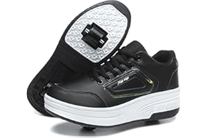 Skridsko Pattini a rotelle per ragazzi e ragazze, scarpe da ginnastica con ruote per bambini, sneakers con ruote regolabili, scarpe da skateboard per Pasqua, compleanno, Natale