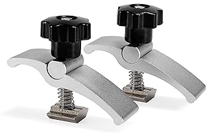 Genmitsu 2 Stück T-Track Mini-Halteklammer, CNC-Fräsklemme für Holz- und Metallbearbeitung, kompatibel mit 3018-PRO/3018-MX3/3018-PROVer/PROVerXL 6050 Plus