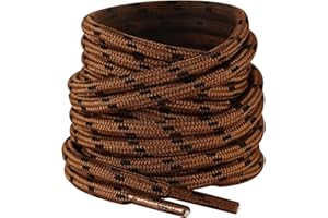 Shecret Cordones Redondos para Botas [2 Pares] - Cordones 4,5mm Antideslizantes y Anti-Rotura para Senderismo, Trabajo & Deporte (70-180 cm) - Hombre/Mujer