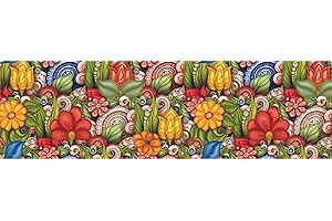 PERLARARA - Tappeto Cucina 3 Metri, Passatoia Cucina Antiscivolo Lavabile 52x300 cm Tappeto a Metraggio in PVC, Tappeto Cucina Antiscivolo Lavabile | Passatoia Cucina - Fantasia Tun 282