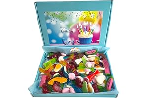 BELLADONA GIFTS Birthday Box Filled With Jelly Pick And Mix Sweets | Surprise Them With Sweetness: Perfect Birthday Sweets Delivered | Letterbox gifts |