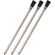 Lot De 3 Crayons Gomme Faber-Castell Perfection 7058 B - Avec Brosse Pour Nettoyage | Précision Et Qualité