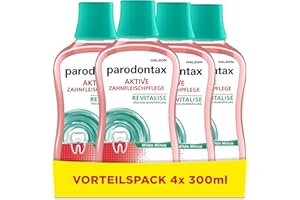 ‎PARODONTAX Parodontax Mundspülung Frische Minze, zur täglichen Zahnfleischpflgege, 4x 300ml