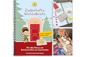 ‎LISATI Premium Wichtelbriefe Komplettset 1 für Kinder zum Ausschneiden mit Reimen, Abenteuern, Wichtel-Schabernack und Wichtelzubehör wie Wichteltür, Wichtelbaustellen, Ausmalbilder
