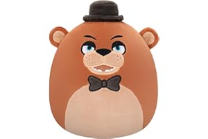 Squishmallows Original Five Nights at Freddy’s 8-Inch Classic Freddy | Collectable Cute Plush Toy, Cuddly Toys for Children, Soft Toys, Cute Teddies Suitable for Girls and Boys Ages 3
