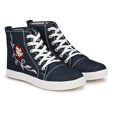 jeans canvas shoes