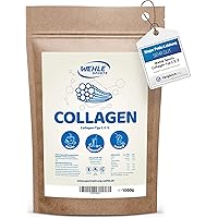Collagen Pulver 1kg - Kollagen Hydrolysat Peptide - Eiweiß-Pulver Geschmacksneutral - Wehle Sports - Made in Germany…