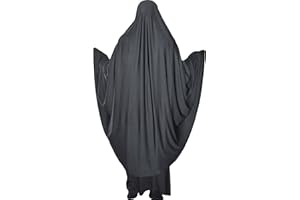 Yaqeen XL Khimar one piece Hijab stretchy Lycra material Large Size Prayer set