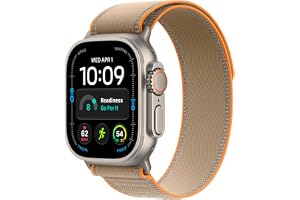 Watch Ultra 4 49mm GPS + Cellular Smartklocka, Titanboett naturlig | Terrängloop sand - M/L. Avancerad hälsa + träningsspårning, 2+ dagars batteri