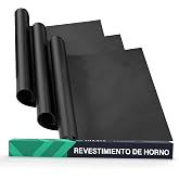 Oven Liner Sheet (Pack of 3) - Large 50x40cm Reusable Non-Stick Heavy Duty Oven Protectors for Bottom of Ovens