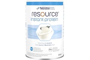 Nestlé Health Science RESOURCE instant protein, geschmacksneutrales, hitzestabiles Eiweißpulver mit 90% Milcheiweiß (Casein), ideal für alle warmen und gekochten Speisen & Getränke, 6er Pack (6x800 g)