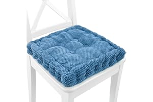 Amazinggirl Cojín de Silla 40x40 cm - Cojín de Asiento Cojín de Caja Cojín de colchón Azul Oscuro