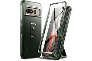 Dexnor Etui na telefon Google Pixel 7 Pro, [wbudowana ochrona wyświetlacza i podpórka] Heavy Duty Military Grade, odporne na uderzenia etui ochronne do Google Pixel 7 Pro - Zielony