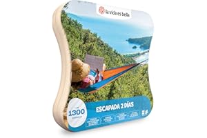 LA VIDA ES BELLA Caja Hombre o Mujer-Escapada 2 días-Ideas Regalos Originales 1 Noche con Desayuno para 2 Personas, Unisex-Adult, Multi-Colour, One Size
