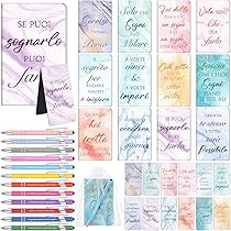 Kit Regali Motivazionali Nezyo - 12 Mini Taccuini, Penne E Segnalibri Magnetici - Foto 10