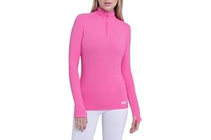 TCA Fusion Quickdry Maglia da Corsa A Manica Lunga da Donna con Colletto e Mezza Zip