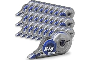 LYCN 24 Pieces Correction Tape Eraser Tape, White out Correction Tape Bulk, Original Correction Wide Tape Quick Dry Easy to Use Applicator for School Classroom Office,5mmx12m (Blue)