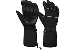 ‎BLUEVER BLUEVER Skihandschuhe, wasserdichte Winddichte Winterhandschuhe Touchscreen Thermo Herren Damen Erwachsene Skihandschuhe zum Radfahren Laufen Klettern Wandern Outdoor Sport
