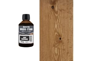 Littlefair's giftfria vattenbaserade träbets – 250 ml träbets för inomhusarbete inklusive dörrar och golvlister, ljus rosewood