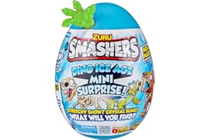 Bizak Smashers Dinoice Egg niespodzianka, Otwórz go i odkryj 8 niespodzianek w środku, Z 6 różnych dinozaurów do zebrania, Zalecane od 5 lat, (62367456)